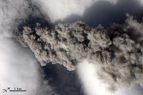 Eyjafjallajökull erupting on May 18, 2010.
