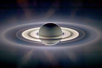 A View of Earth from Saturn