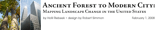 Ancient Forest to Modern City: Mapping Landscape Change in the United States