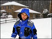 Kid in Snow