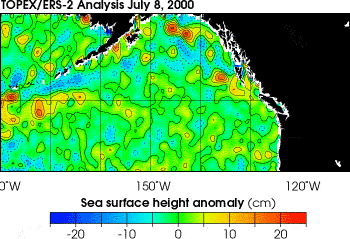 Sea Surface Height: July 10, 2000