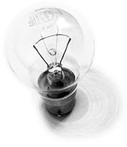 Photograph of a lightbulb.