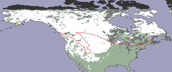Snow cover map