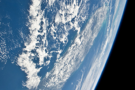 Astronaut photograph of clouds over Florida.