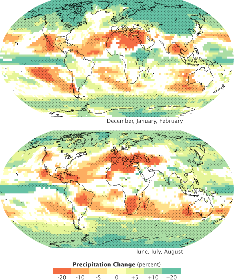 global warming effects on weather patterns