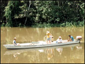 Photograph of a Boat on a Mudder River
