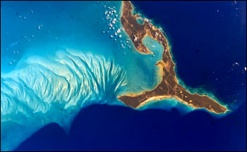 Photograph of Eleuthera Island, Bahamas from the International
Space Station