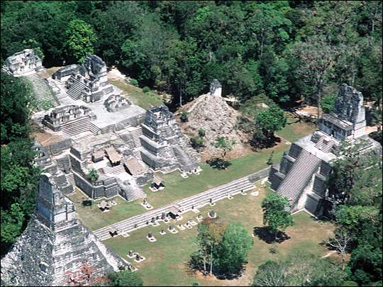 Main plaza in Tikal
