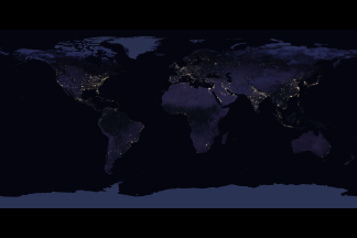 Earth at Night: Flat Maps