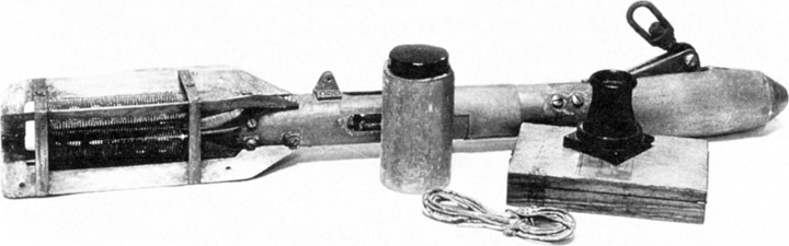 Photograph of a vintage bathythermograph.