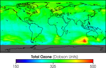 Total Ozone-July 15, 2000