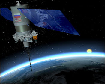 illustration of Meteor 3M on orbit
