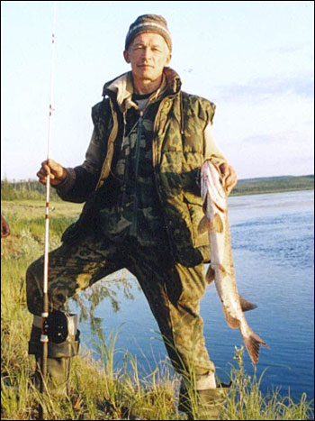 Slava Kharuk with fish