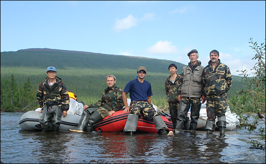 Scientists on the river