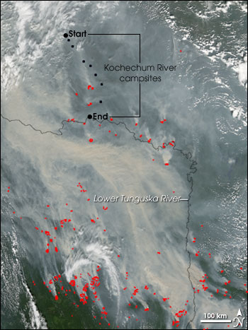 Northern Siberia fires