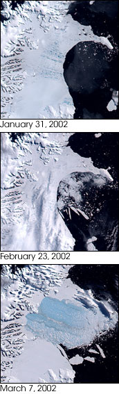 Larsen Ice Shelf disintegration