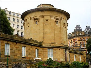 Photograph of the rotunda of the Scarborough Museumn, designed by William Smith.
