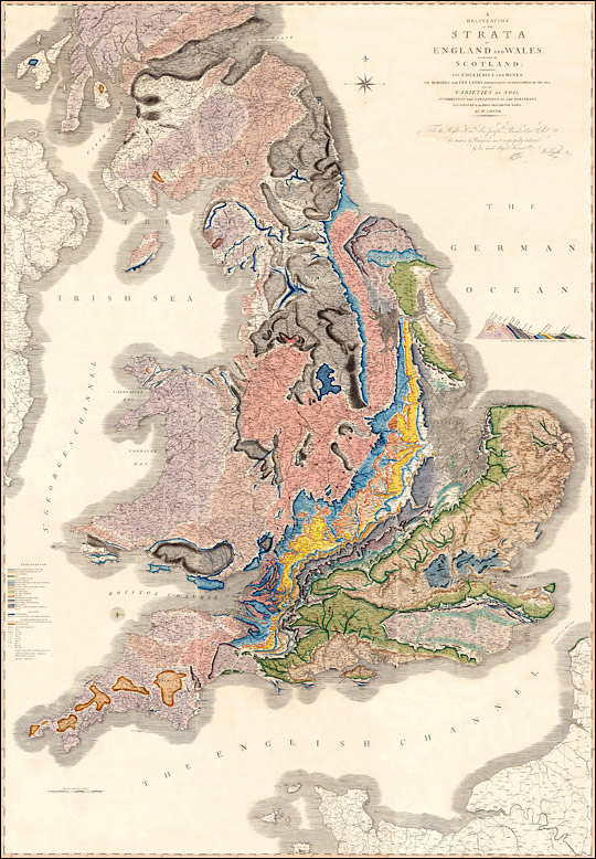 A Delineation of the Strata of England and Wales, with part of Scotland.