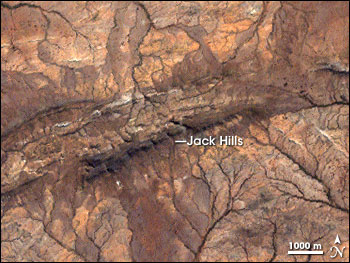 Landsat image of the Jack Hills
