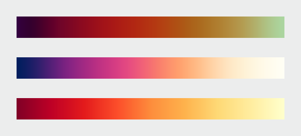 Three sequential palettes.
